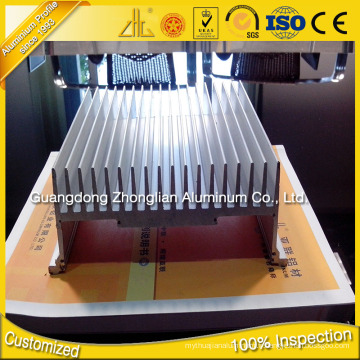 Dissipateur en aluminium de profil en aluminium de radiateur de 6063 T5